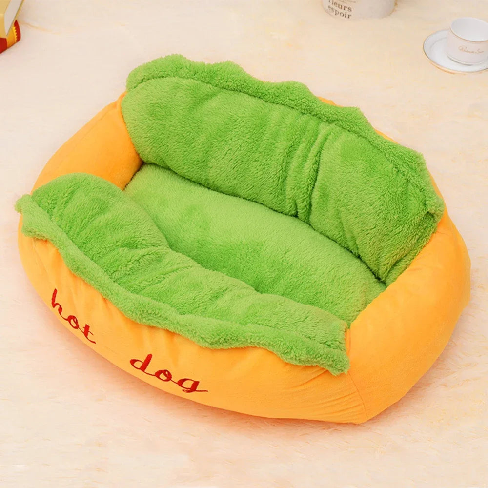 Cama Pet em Formato de Hot Dog