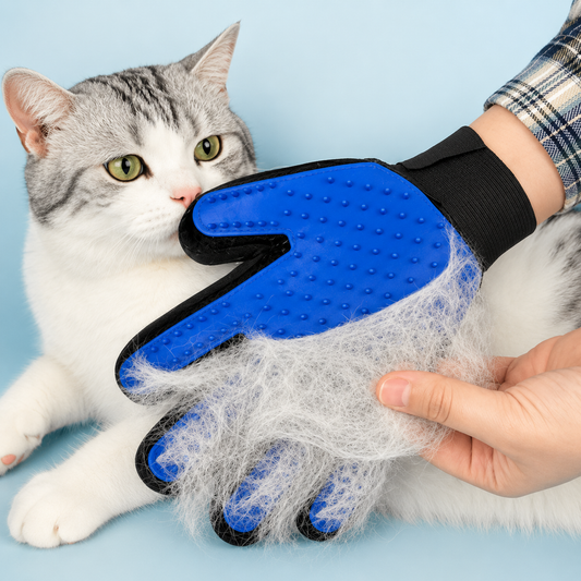 Luva de Silicone para Higiene e Escovação