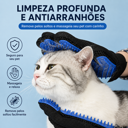 Luva de Silicone para Higiene e Escovação