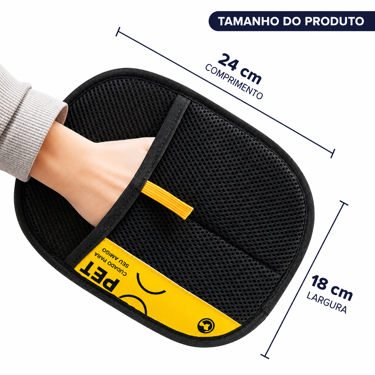 Luva Removedora de Pelos 2 em 1 para Pets