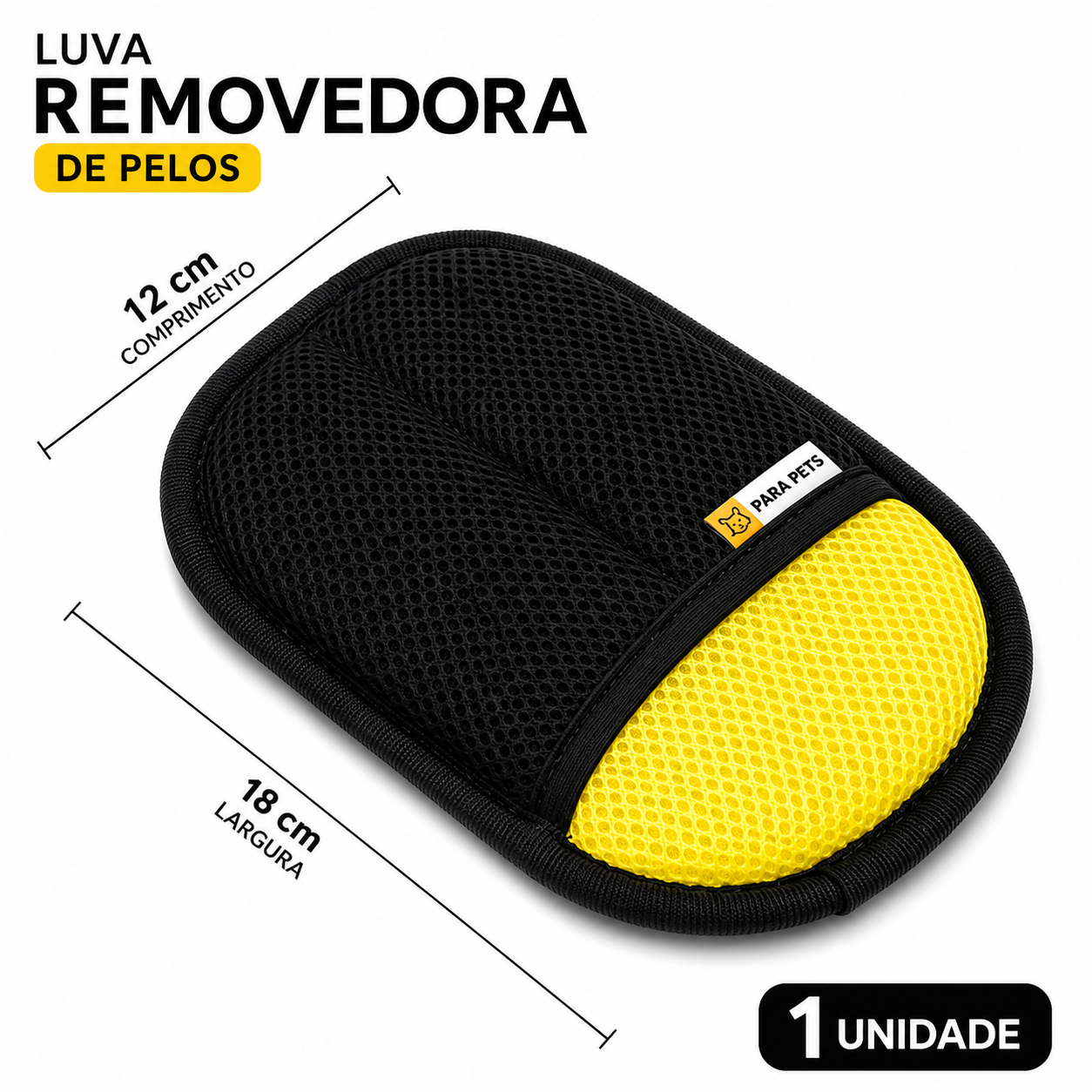 Luva Removedora de Pelos 2 em 1 para Pets