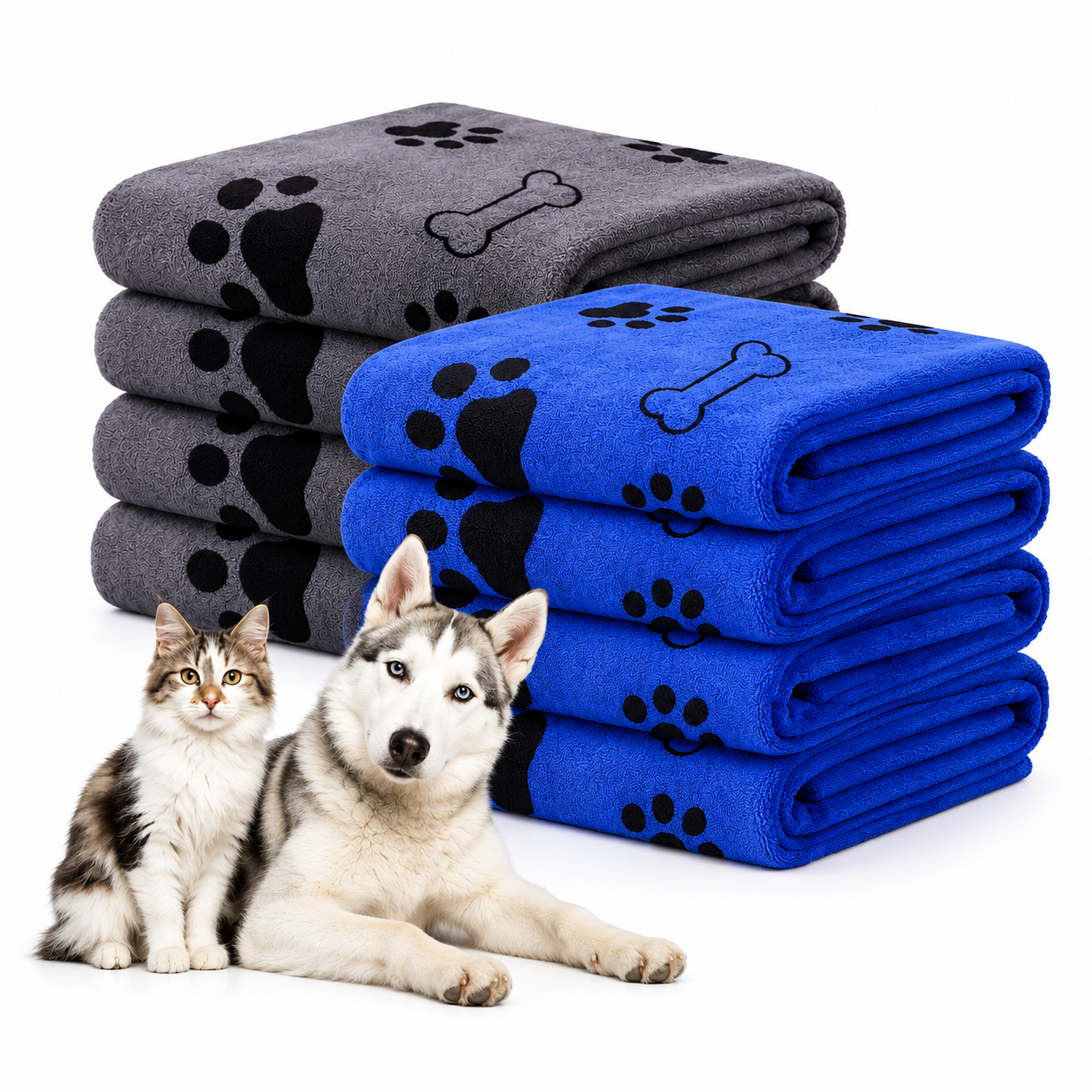 Toalha de Secagem em Microfibra para Pets