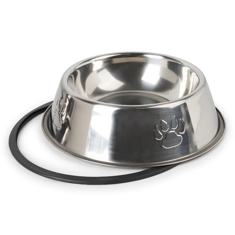 Comedouro de Inox Antiderrapante para Pets