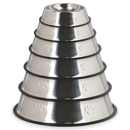 Comedouro de Inox Antiderrapante para Pets