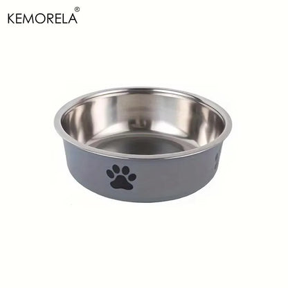 Comedouro de Inox Antiderrapante para Cães e Gatos