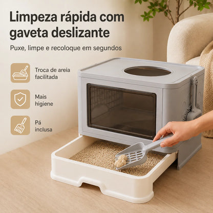 Caixa de Areia Dobrável com Gaveta