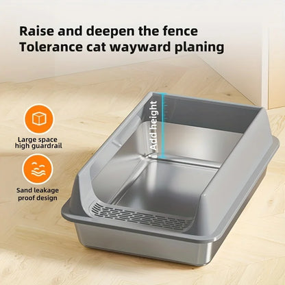 Caixa de Areia de Inox para Gatos