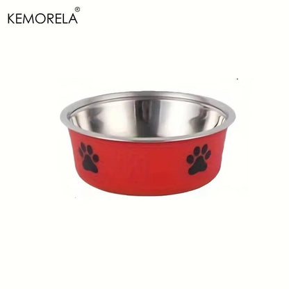 Comedouro de Inox Antiderrapante para Cães e Gatos
