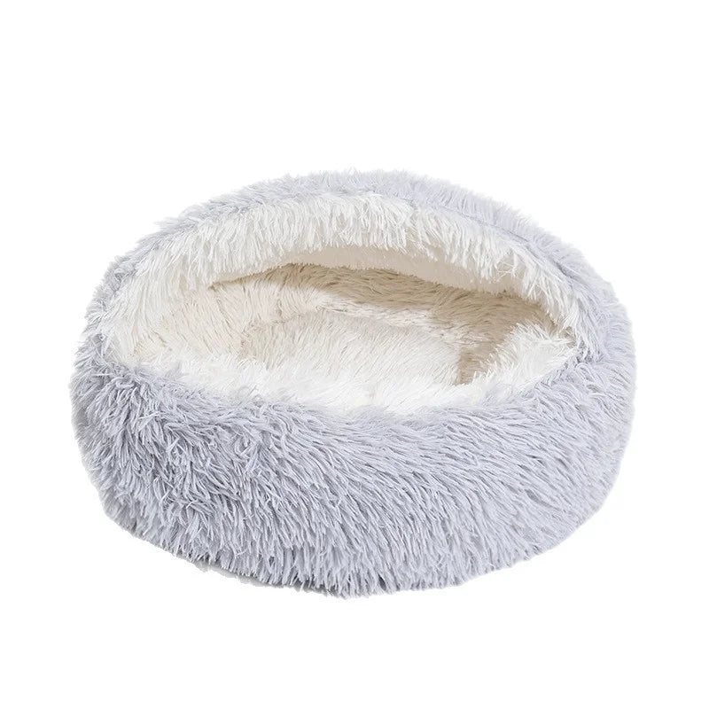 Cama Casinha de Pelúcia para Cães e Gatos