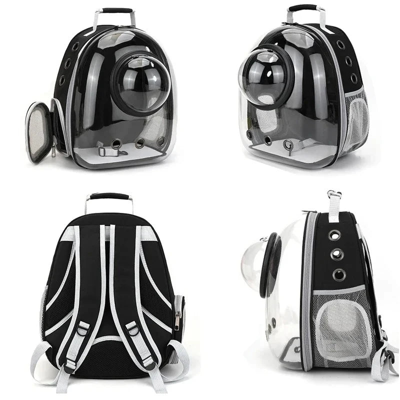 Mochila Transparente para Transporte de Cães e Gatos