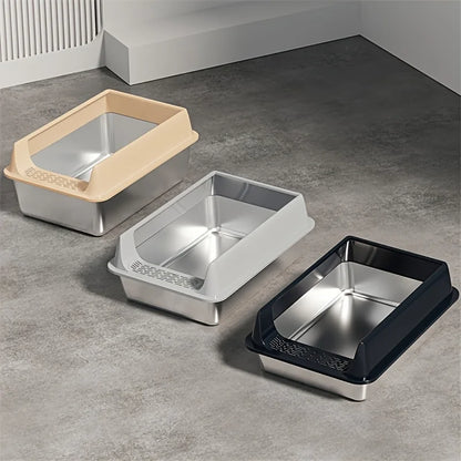 Caixa de Areia de Inox para Gatos