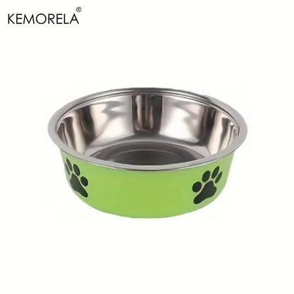 Comedouro de Inox Antiderrapante para Cães e Gatos