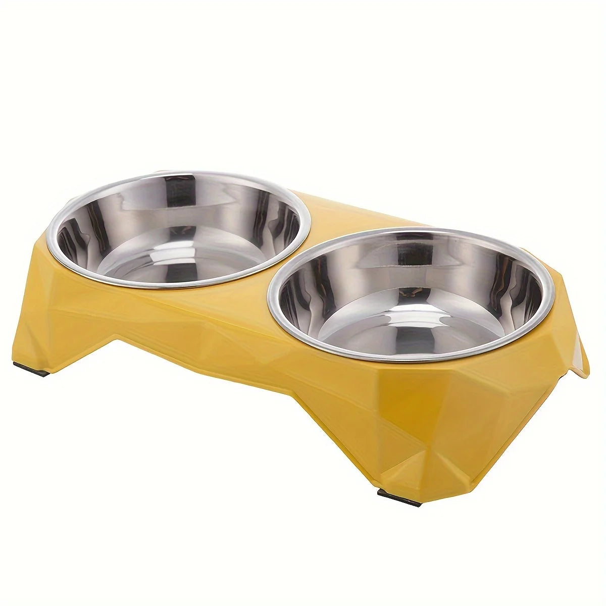 Comedouro Duplo de Inox para Pets