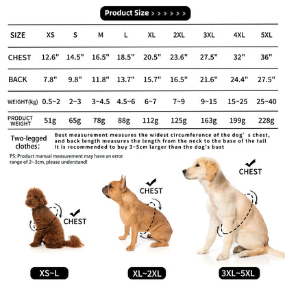 Roupinha com Capuz para Cães Grandes