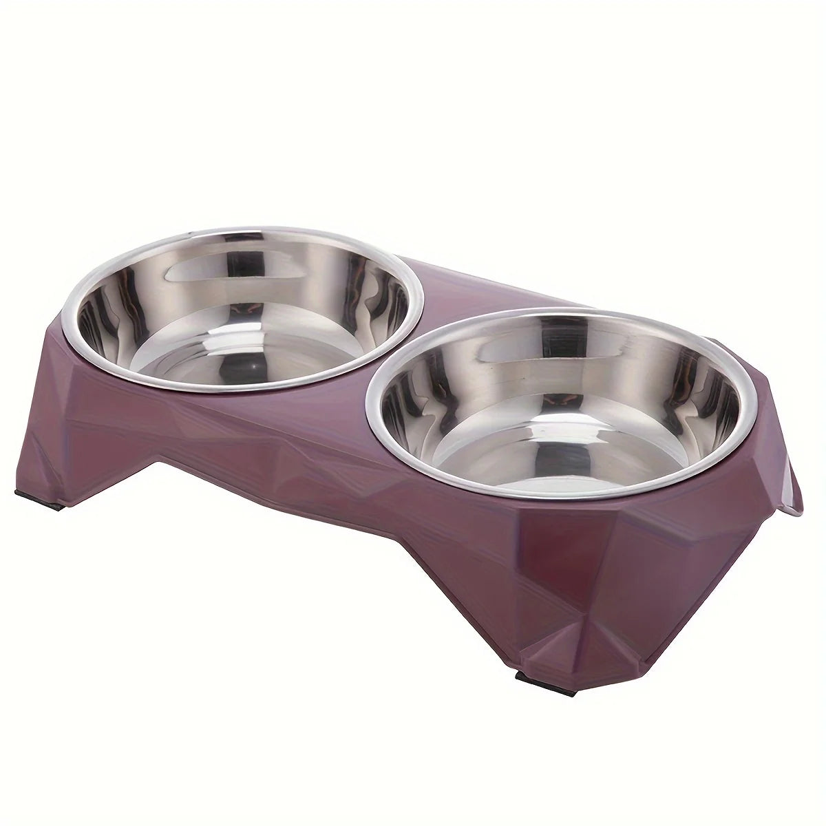 Comedouro Duplo de Inox para Pets