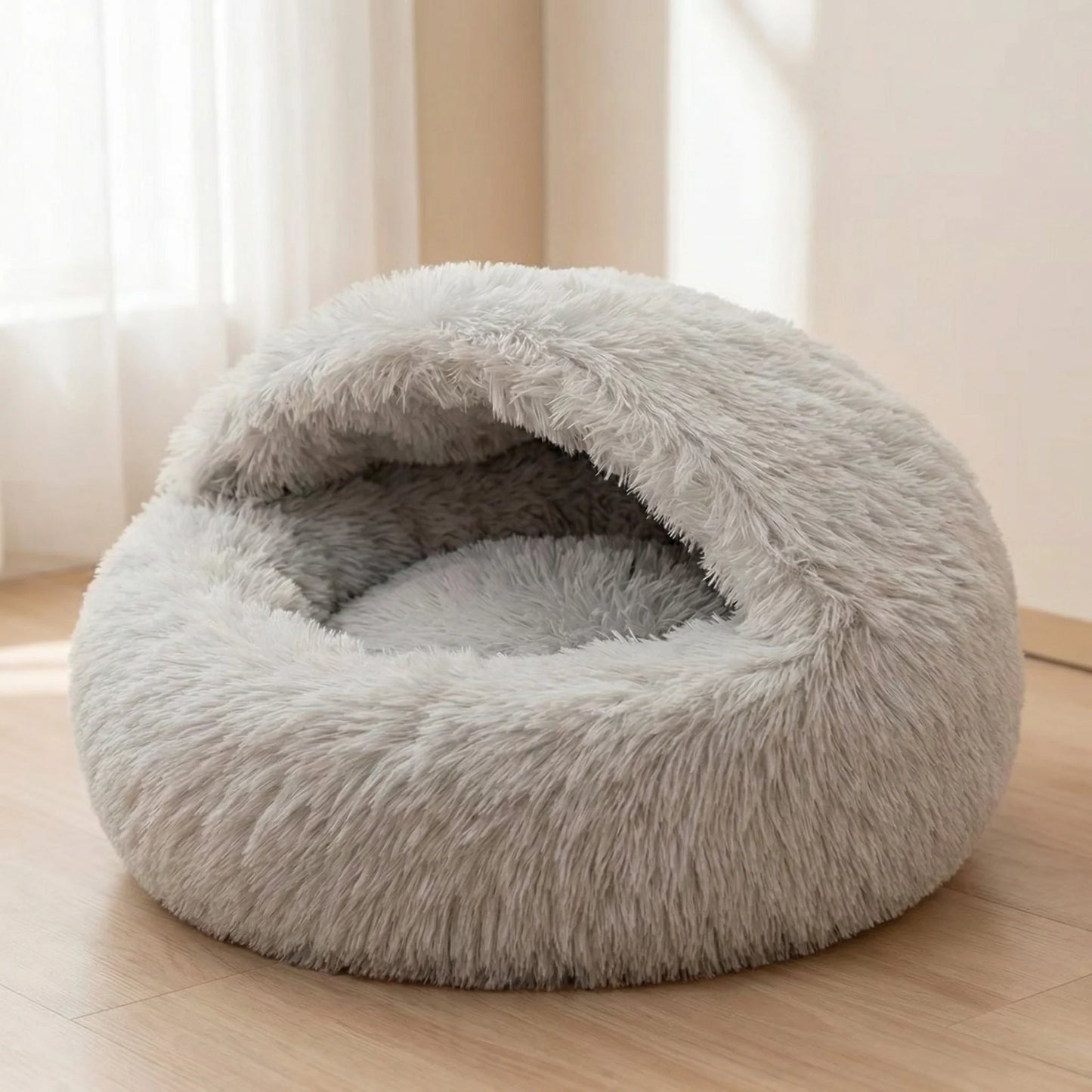 Cama Casinha de Pelúcia para Cães e Gatos
