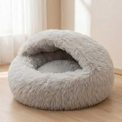 Cama Casinha de Pelúcia para Cães e Gatos