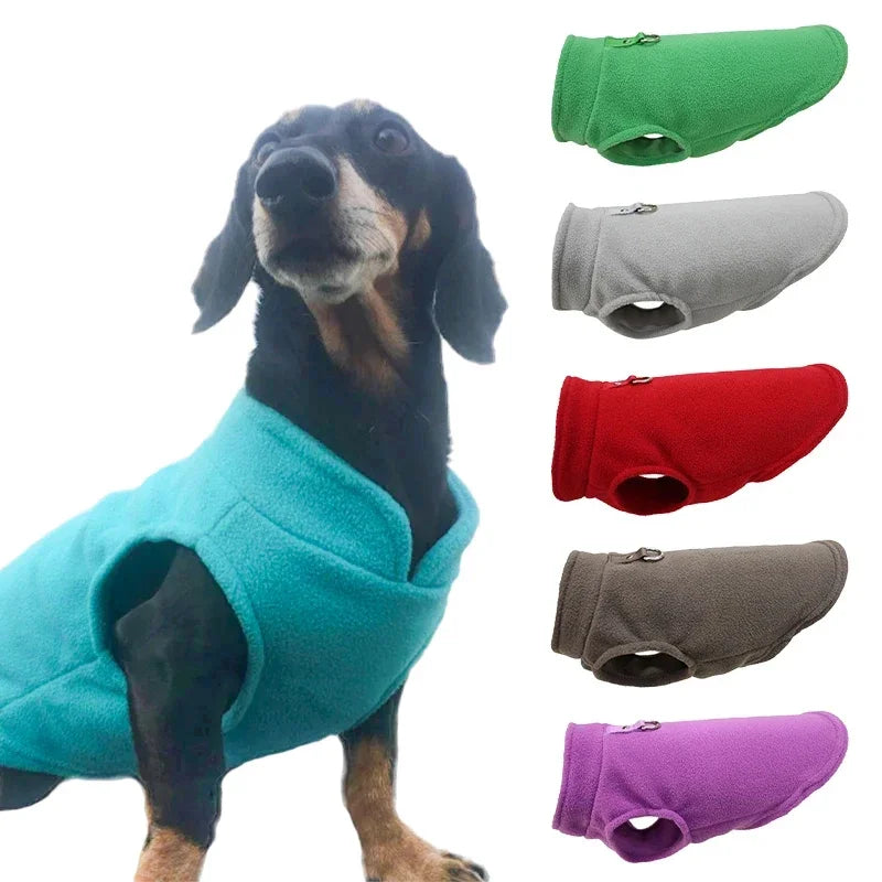 Roupinha Fleece para Cães com Guia