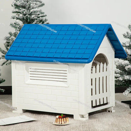 Casinha Plástica Impermeável para Cães- Teto Removível